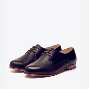 Nisolo Women's Oliver Leather Oxford Shoe - Black